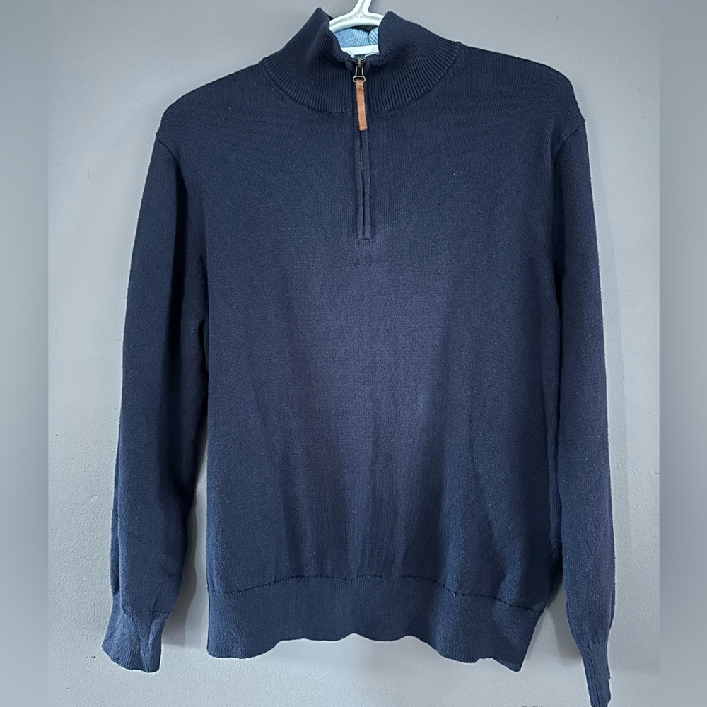 Men’s J.Crew Navy Quarter-Zip Sweater